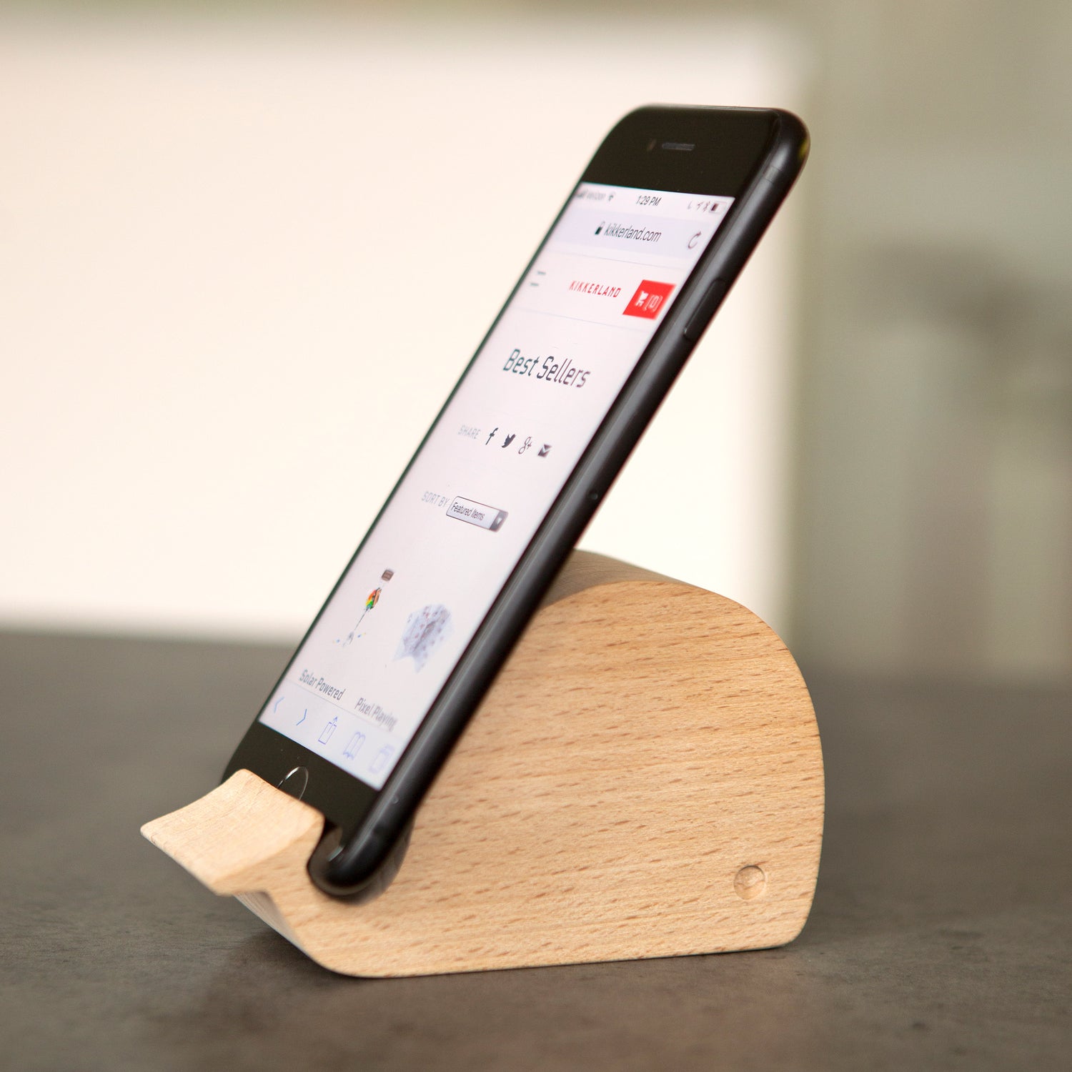 Beechwood Animal Phone Stand