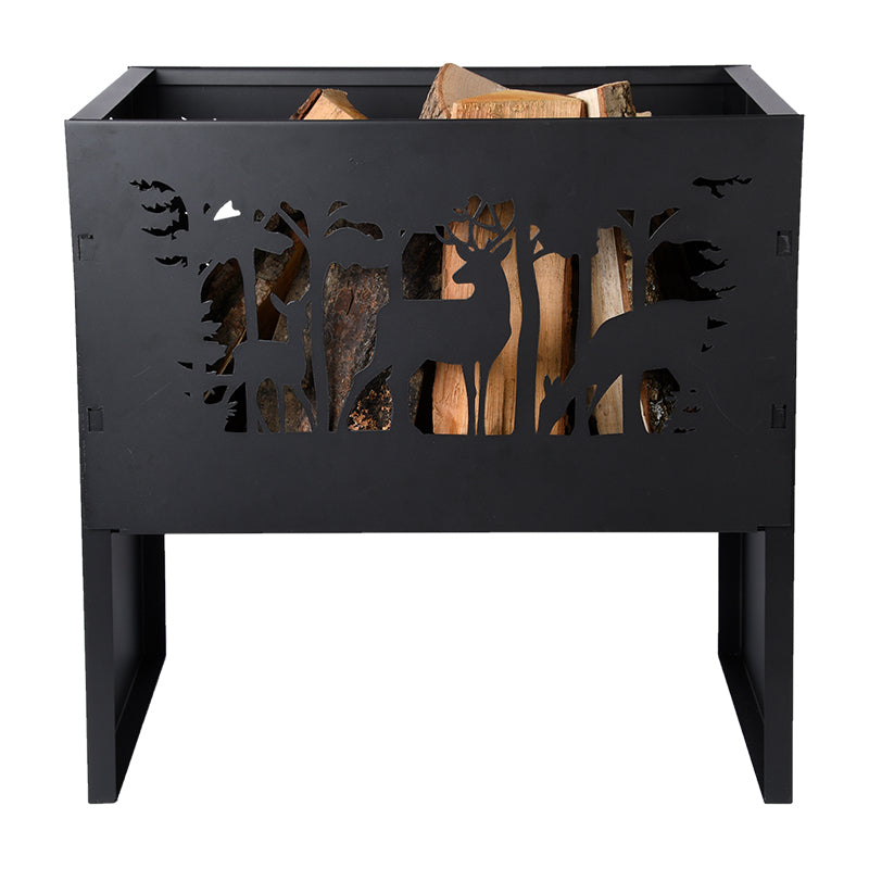 rectangular fire basket