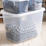 Extra Large Plastic Lidded Storage Box 60 Litre