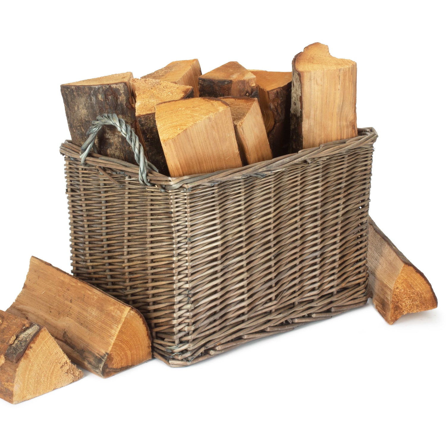 Kindling Basket With Hessian Lining