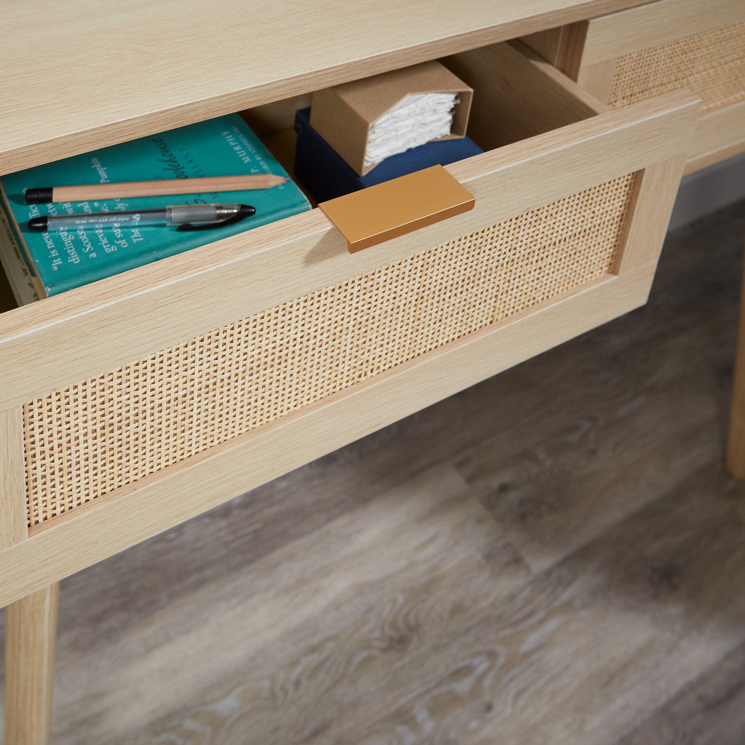 two drawer console table