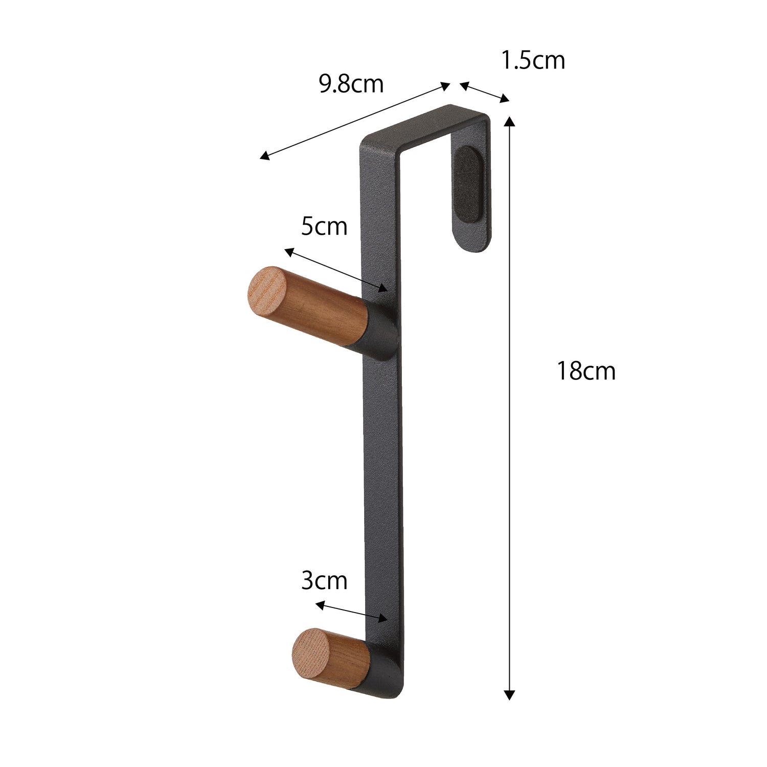 over door double hook slim