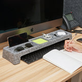 desk organiser over keyboard