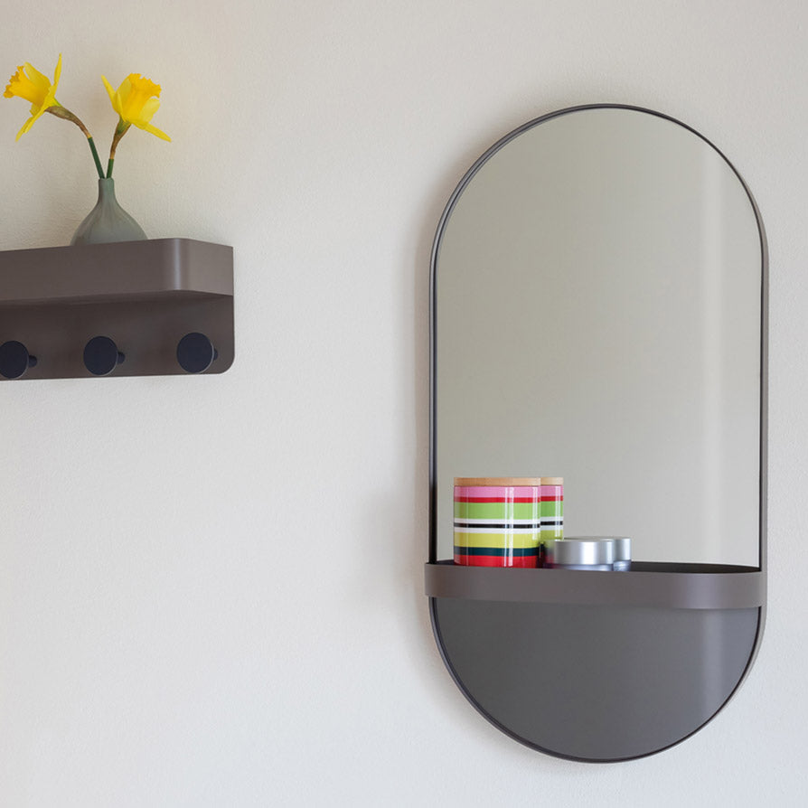 Mirror with Storage Tray