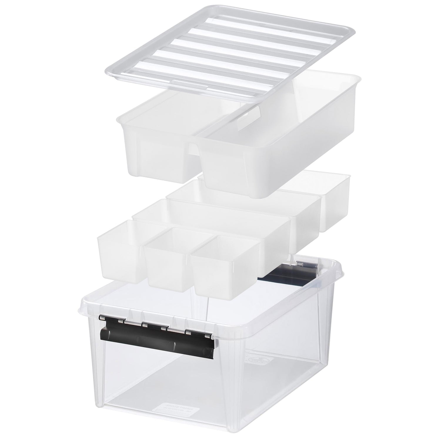Plastic Storage Box With Inserts And Caddy
