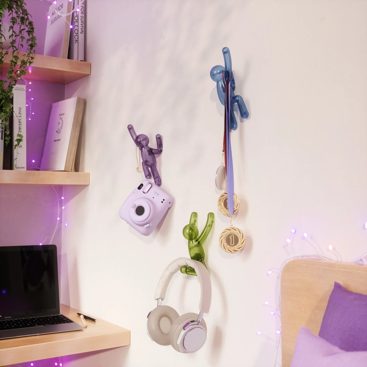 Umbra Buddy Wall Hooks (Set of 3) – Colourful Coat Hooks