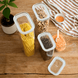 Rectangular Glass Storage Canisters with Airtight Lid