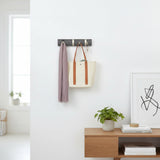 Flip Coat Hook Mini - Grey & Nickel