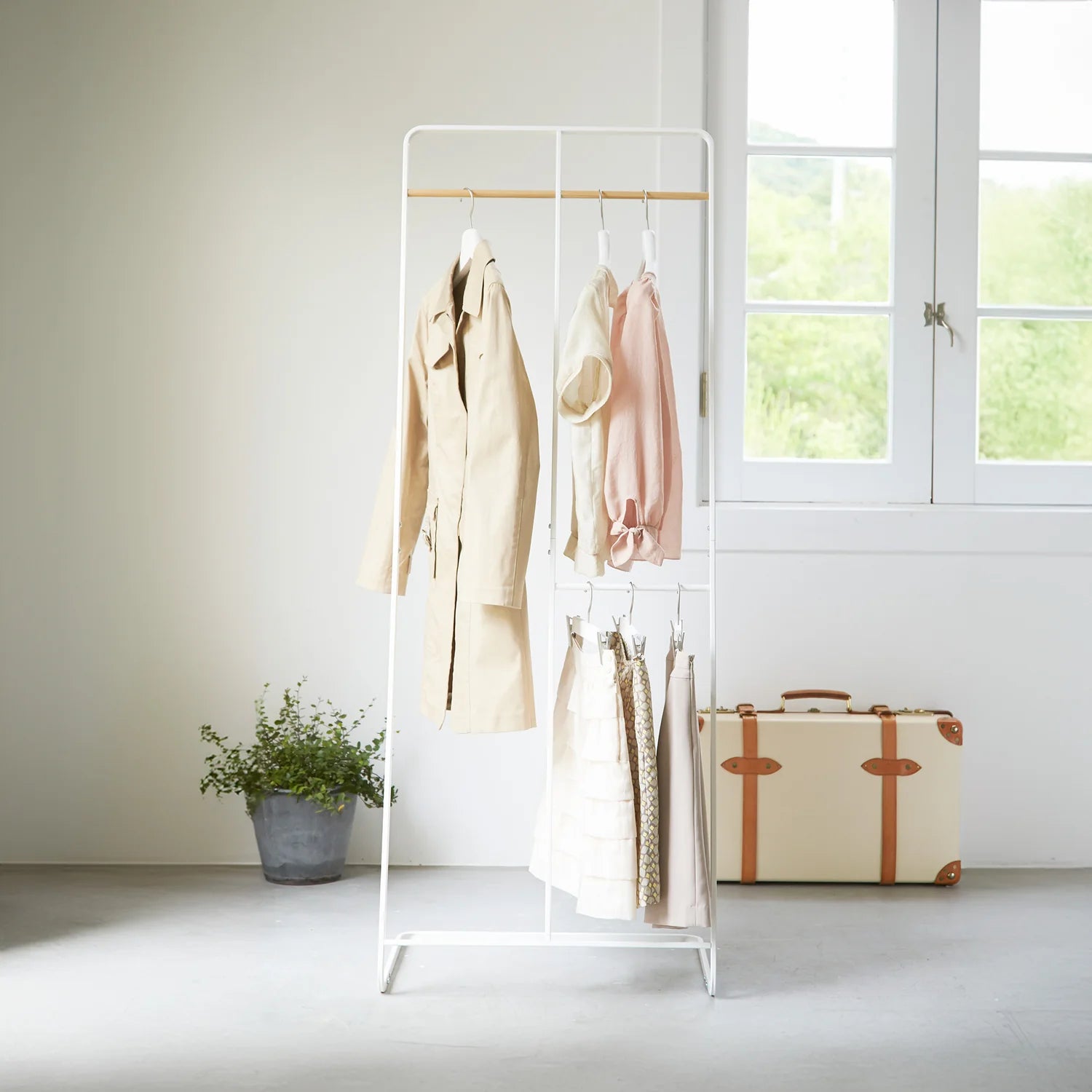 Freestanding Scandi Clothes Storage Rack - Tower