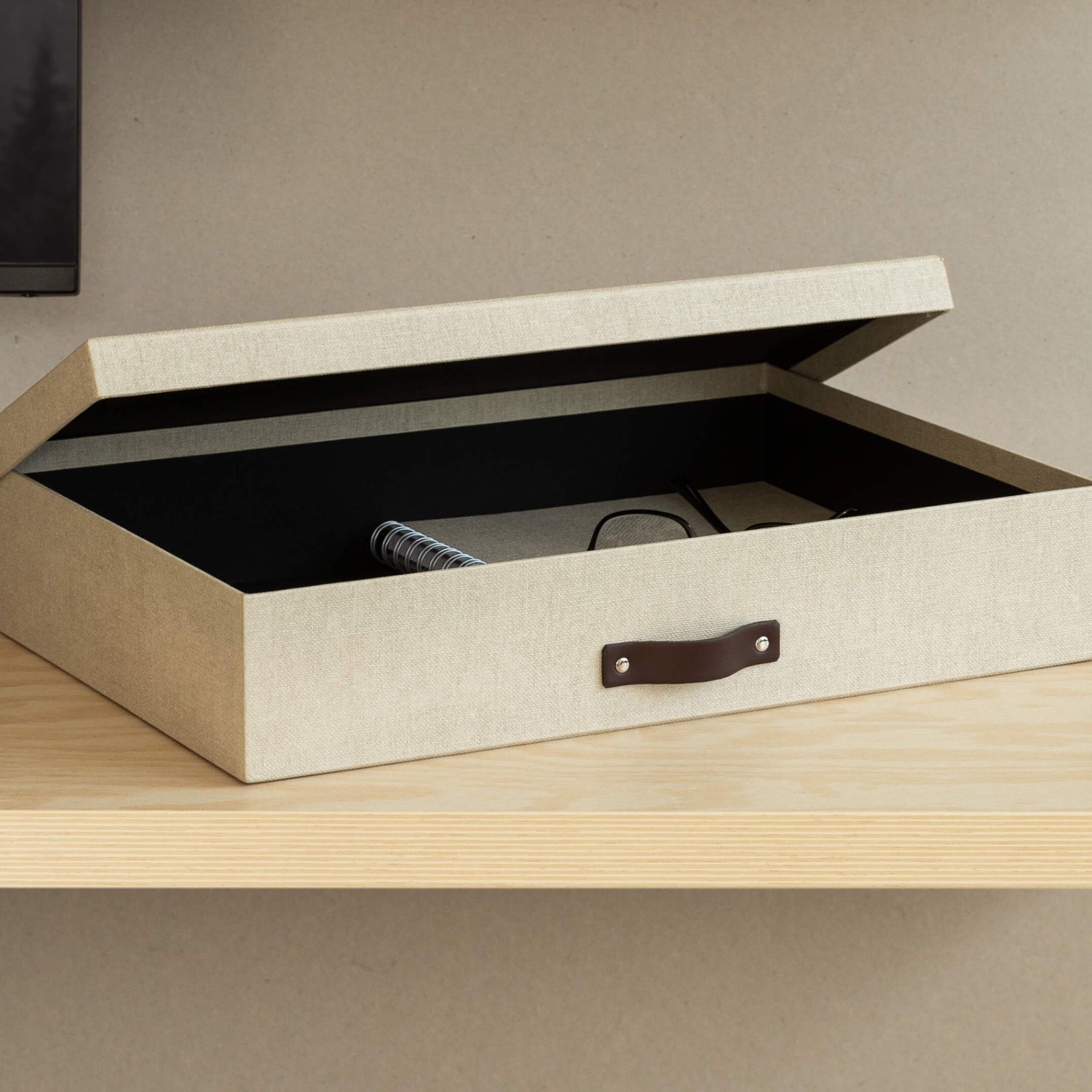 Sverker A3 Document Storage Box Luxury Linen Laminate