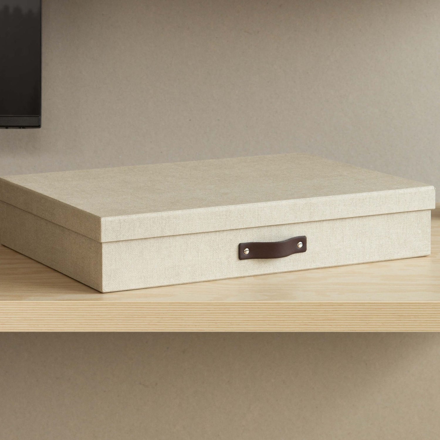 Sverker A3 Document Storage Box Luxury Linen Laminate