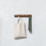 Flip 5 Coat Hook Walnut & Warm Gold