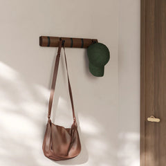Flip 5 Coat Hook Walnut & Black - Not A Boring Box